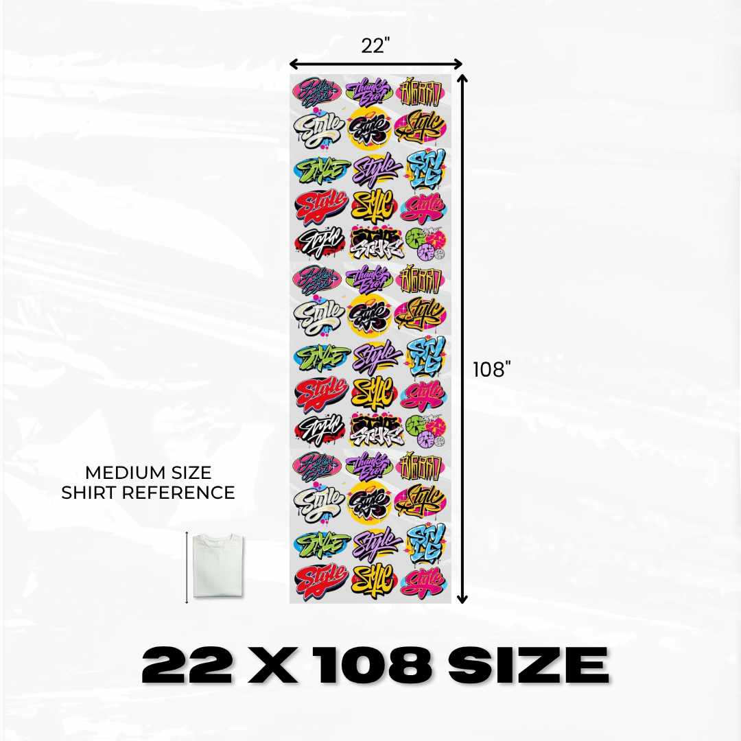 Medium Sizes DTF Gang Sheet